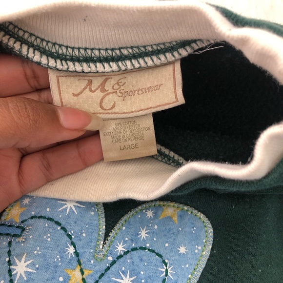 Vintage M & C sports wear green sweatshirt. Size L. - Picture 6 of 6